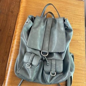 Gray Sole Society leather back pack
